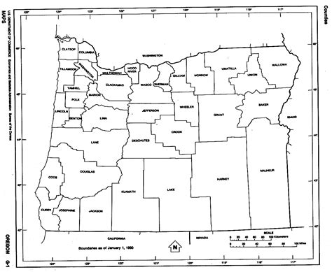 oregon maps state county city coast road map