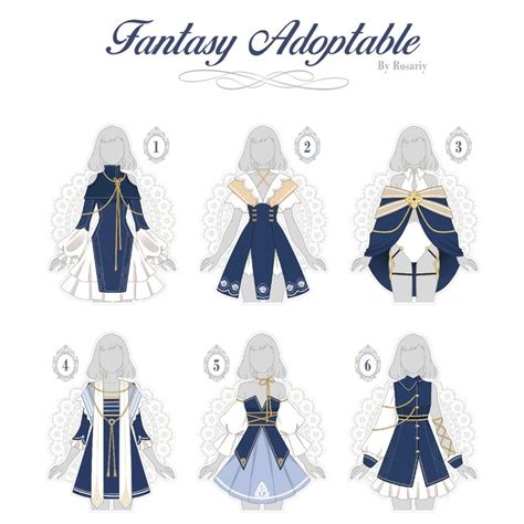 Open 16 Adoptable Fantasy Outfit 18 By Rosariy On Deviantart