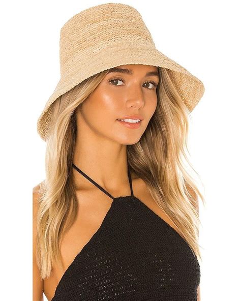 janessa leone felix packable hat in natural lyst