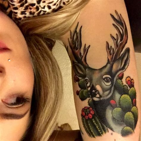 Some ladies and men additionally select the deer for symbolic causes. Neo traditional coues whitetail deer tattoo by Ken Sprague ...