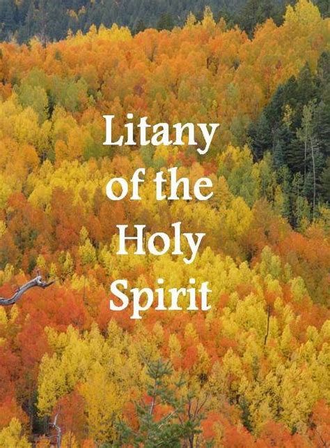 Litany Of The Holy Spirit ~