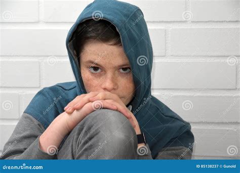 Sad Teenager Boy Stock Image Image Of Hurt Offended 85138237