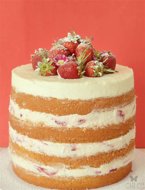 Naked Cake De Fresas Nata Y Mascarpone Naked Cake Receta Tartas SexiezPix Web Porn