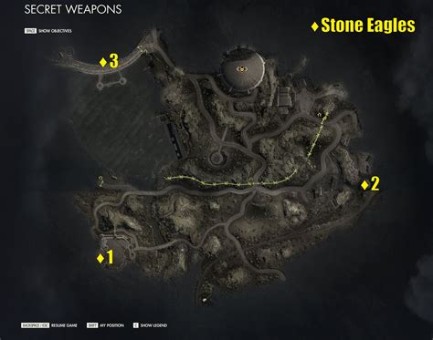 Secret Weapons Stone Eagles Locations Sniper Elite 5 Wiki