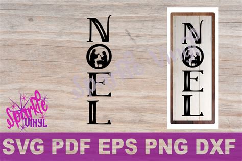 Download Svg Christmas Noel Nativity sign stencil farmhouse style ...