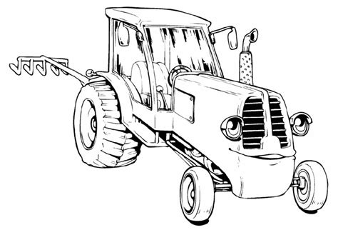Розмальовка трактор