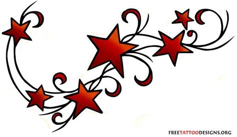 Red Shooting Star Clip Art