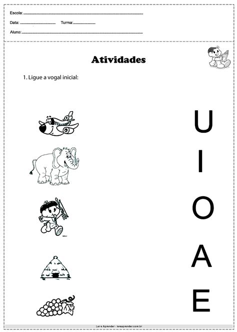 Atividade De Ligar As Vogais