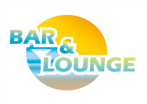 Lounge Bar Logo Template Stock Vector Illustration Of Background