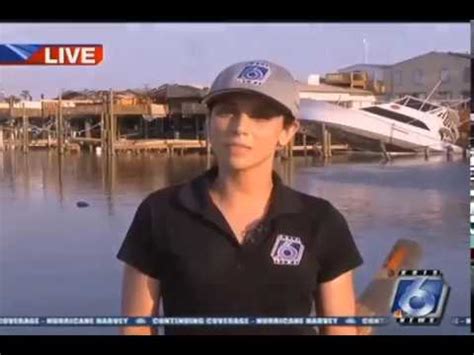 Stephania Jimenez Covering Hurricane Harvey Youtube