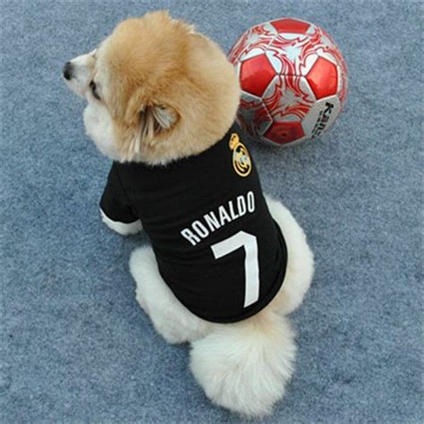 Cristiano Ronaldo Dog Cat Shirt Small Dog Clothes Puppy Clothes Pet