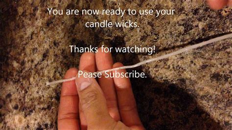 How to make scented candles from scratch. DIY Candle Wicks - YouTube