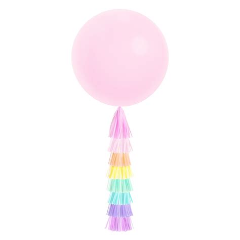 Jumbo Balloon And Tassel Tail Pastel Rainbow Michaels