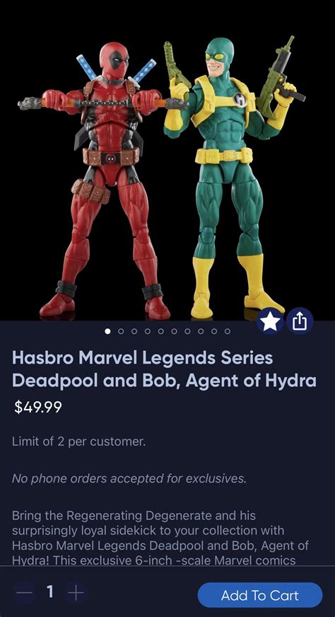 Deadpool And Hydra Bob Back In Stock Rmarvellegends