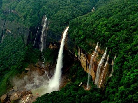 Nohkalikai Falls Is The Highest Plunge Waterfall In India Its Height