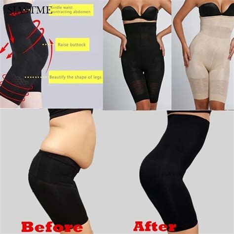 Underbust Tummy Control Body Shaper Slimming Shapewear High Waist Weight Loss Shorts Thigh And