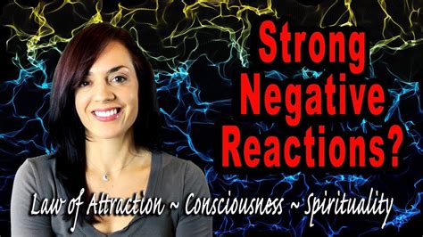 How To Stop Having Negative Reactions Law Of Attraction Youtube