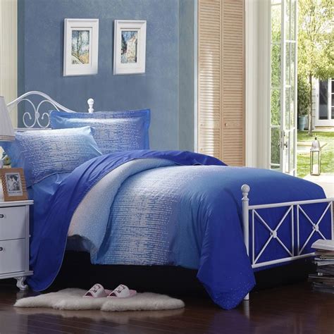 Modern Royal Blue Full Queen Size Bedding Sets Bedding Sets Bed