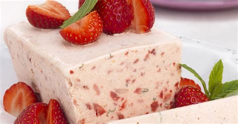 A jellied fruit terrine consists of layers of raspberries, blueberries and blackberries that are encased in a white when berries are plentiful and inexpensive this jellied fruit terrine is the dessert to make. Strawberry Terrine recipe | Eat Smarter USA