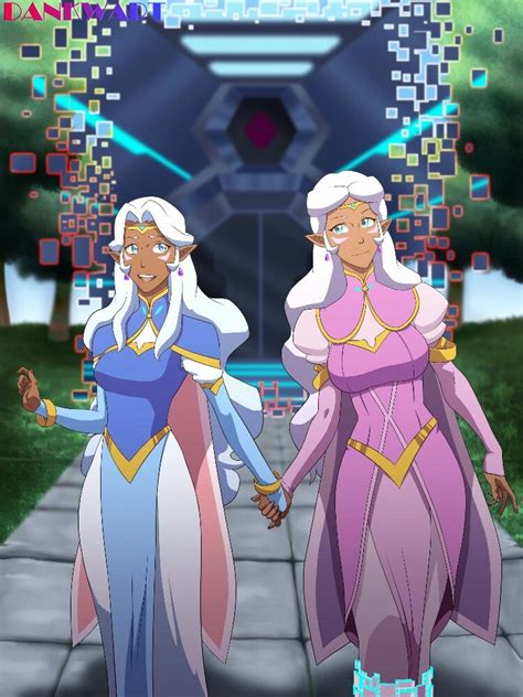 princess allura and her mother queen of altea from voltron legendary defender voltron allura