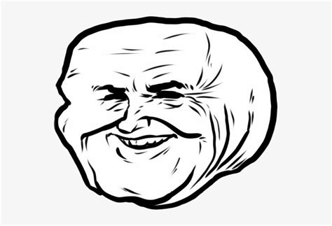 Laughing Troll Face Transparent Funny Meme Face Transparent Free