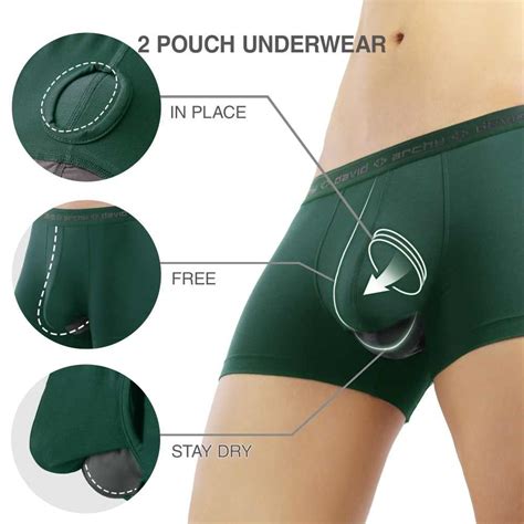 David Archyseparatec Brand Sexy Short Man Boxer 1 Pack Micro Modal Ultra Soft Dual Pouch