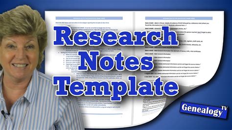 How To Create A Genealogy Research Notes Worksheet In Ms Word Youtube