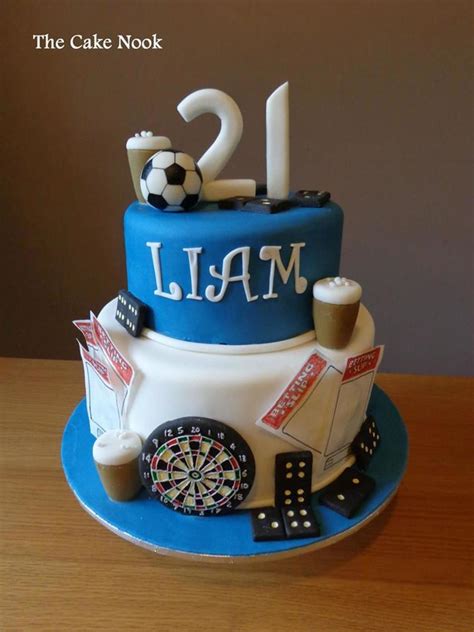 Mans 21st Birthday Cake