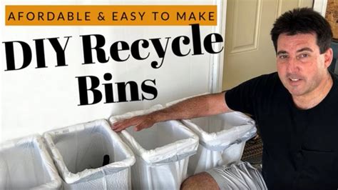 Diy Recycle Bins 4 Bins For 20 Sturdy Pvc Construction Youtube