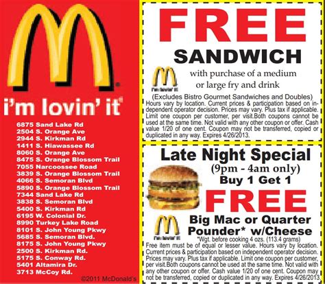 10 coupons and promo codes for mcdonalds (verified 5 minutes ago). Print McDonald Coupons | Trusper
