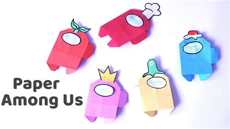 Paper Among Us Step By Step How To Make Easy Origami Among Us Diy