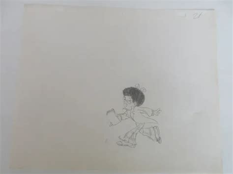 Billy Jo Jive Suzie Sunset Original Animation Drawing Sesame Street