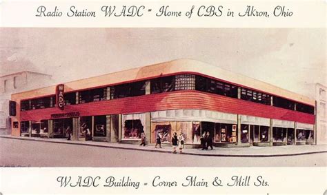 Wadc Home Of Cbs News Akron Ohio 1950s Akron Ohio Ohio Akron