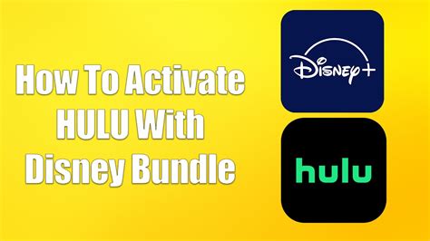 how to activate hulu with disney bundle youtube