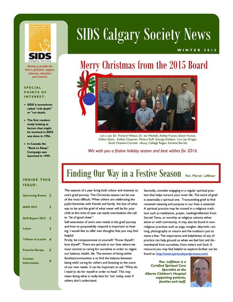 SIDS 2015 Winter Newsletter by Sids Calgary - Issuu