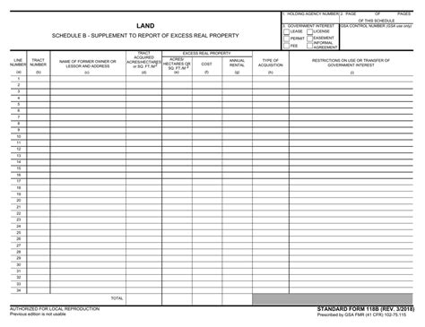 Form Sf 118b Schedule B Fill Out Sign Online And Download Fillable