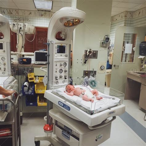 New Born Baby In Hospital Nursery Stock Photo E9168e16