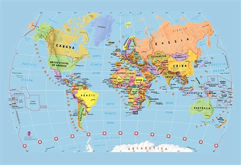 La Décoration Avec Une Carte Du Monde En Agence De Voyages