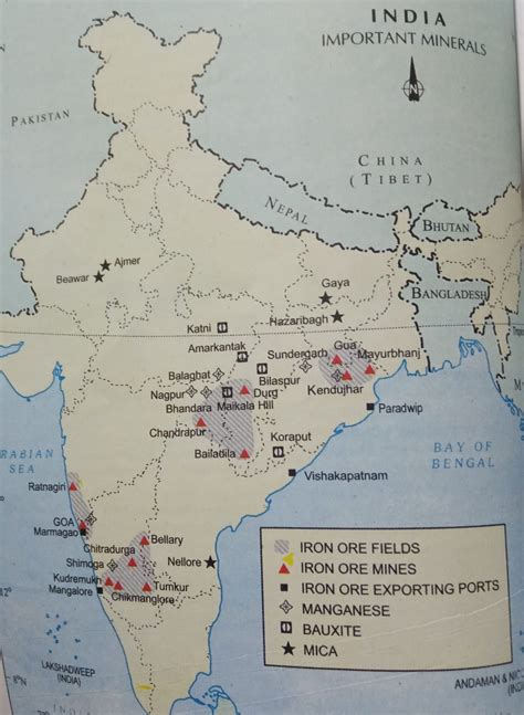 The Resources Minerals In India Geography Times