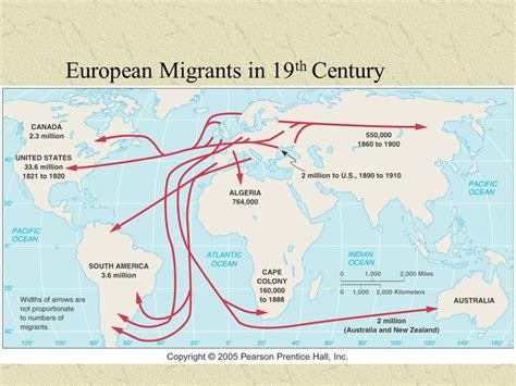 Where Did European Migrants Go In The 19th Century