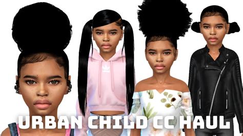 Sims 4 Urban Child Cc Haul For Girls Cc Folder 200