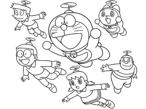 Arti Dari Kombinasi Warna Mewarnai Gambar Hitam Putih Doraemon