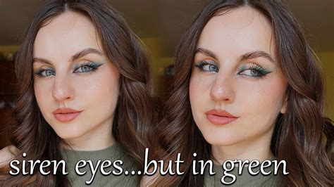 Green Siren Eyes Makeup Tutorial How To Elongate Round Eyes Youtube