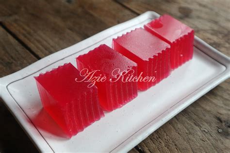 Agar agar sirap rose evergreen. Agar Agar Sirap Rose - Azie Kitchen