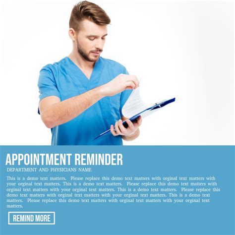 Appointment Reminder Template Postermywall