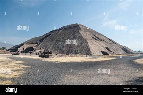 Pyramid Of The Sun Teotihuacan Mexico Stock Photo Alamy