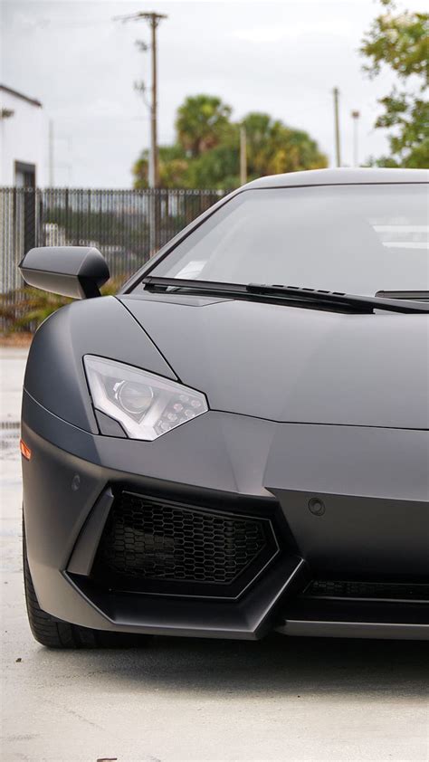 Lamborghini Aventador Matte Black Wallpaper Iphone