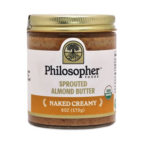 Philosopher Foods Sprouted Almond Butter Naked Creamy Thrive Market