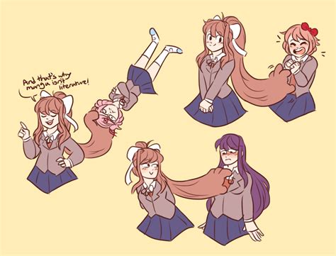 Her Hair It S Too Powerful Ddlc Free Nude Porn Photos