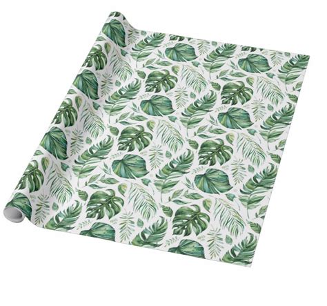 Tropical Wrapping Paper Botanical Wrapping Paper Botanical Etsy